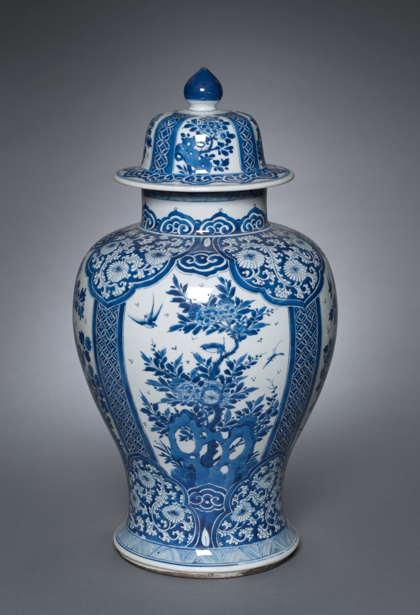 Váza fedővel, 1662-1722 alkotó: Qing Dynasty Chinese School