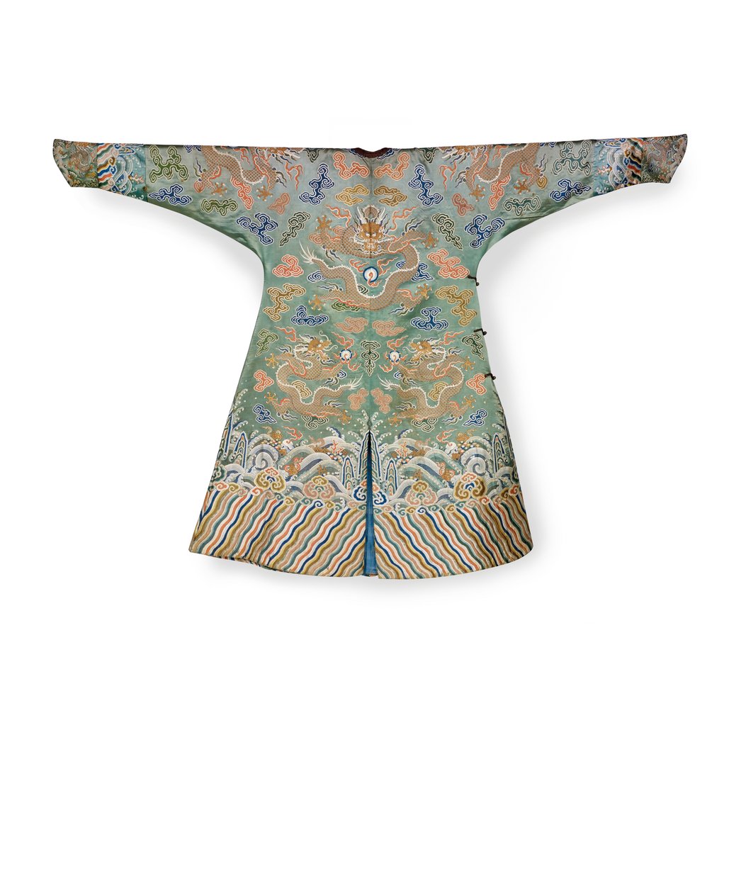 Celadon selyem udvari ruha birodalmi hercegnőnek, Jifu, Kína (selyem) alkotó: Qing Dynasty Chinese School