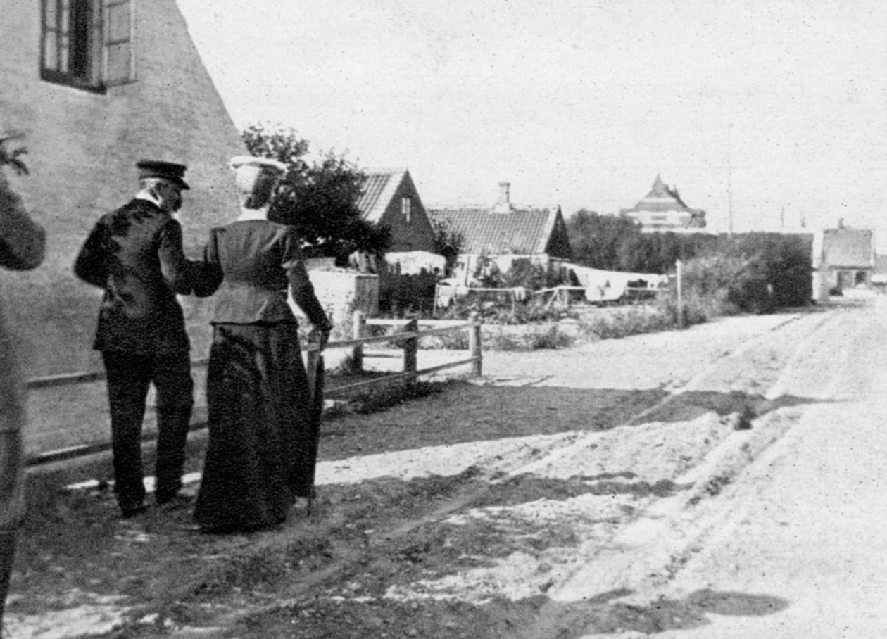 Leszállás Skagenben, Dániában, 1908. alkotó: Queen Alexandra