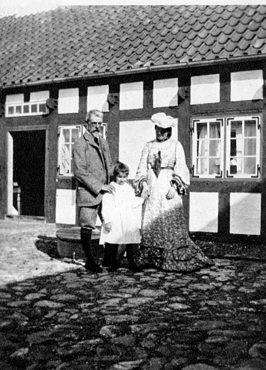 Tuxen professzor és családja, Skagen, Dánia, 1908. alkotó: Queen Alexandra