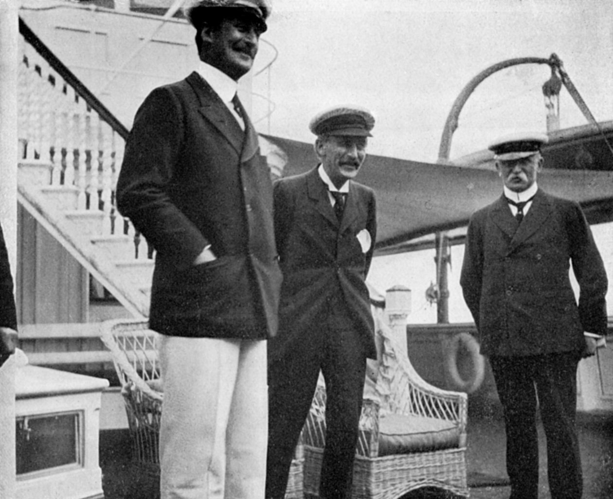 Sir Charles Hardinge, Sir Arthur Nicolson és Sir John French tábornok, 1908 alkotó: Queen Alexandra