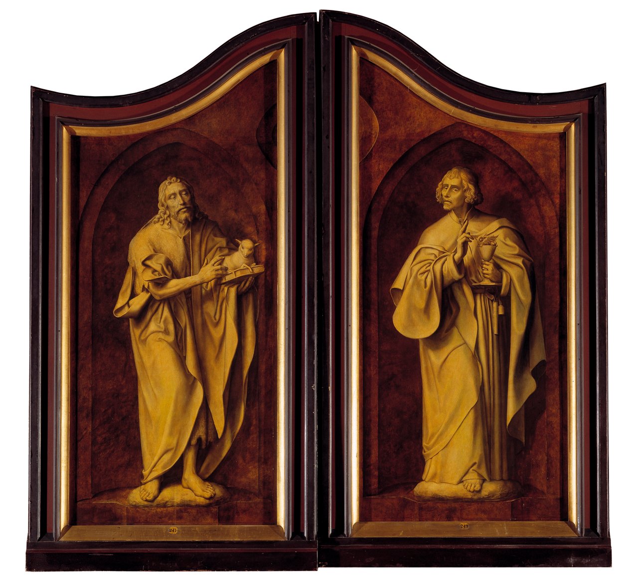 Az Asztalos Céh oltárképe, zárt (olaj, tábla) alkotó: Quentin Massys or Matsys