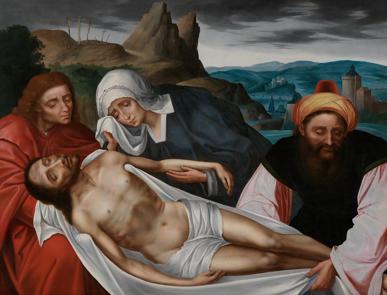 Krisztus siralma (olaj a táblán) alkotó: Quentin Massys or Matsys