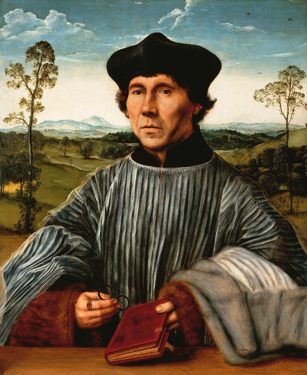 Egy kánon portréja, Quinten Matsys (1466-1530), olaj, vászon alkotó: Quentin Metsys