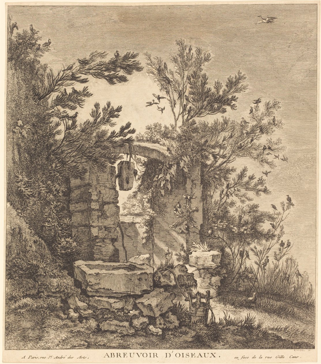 Madáritató hely alkotó: Quentin Pierre Chedel after François Boucher