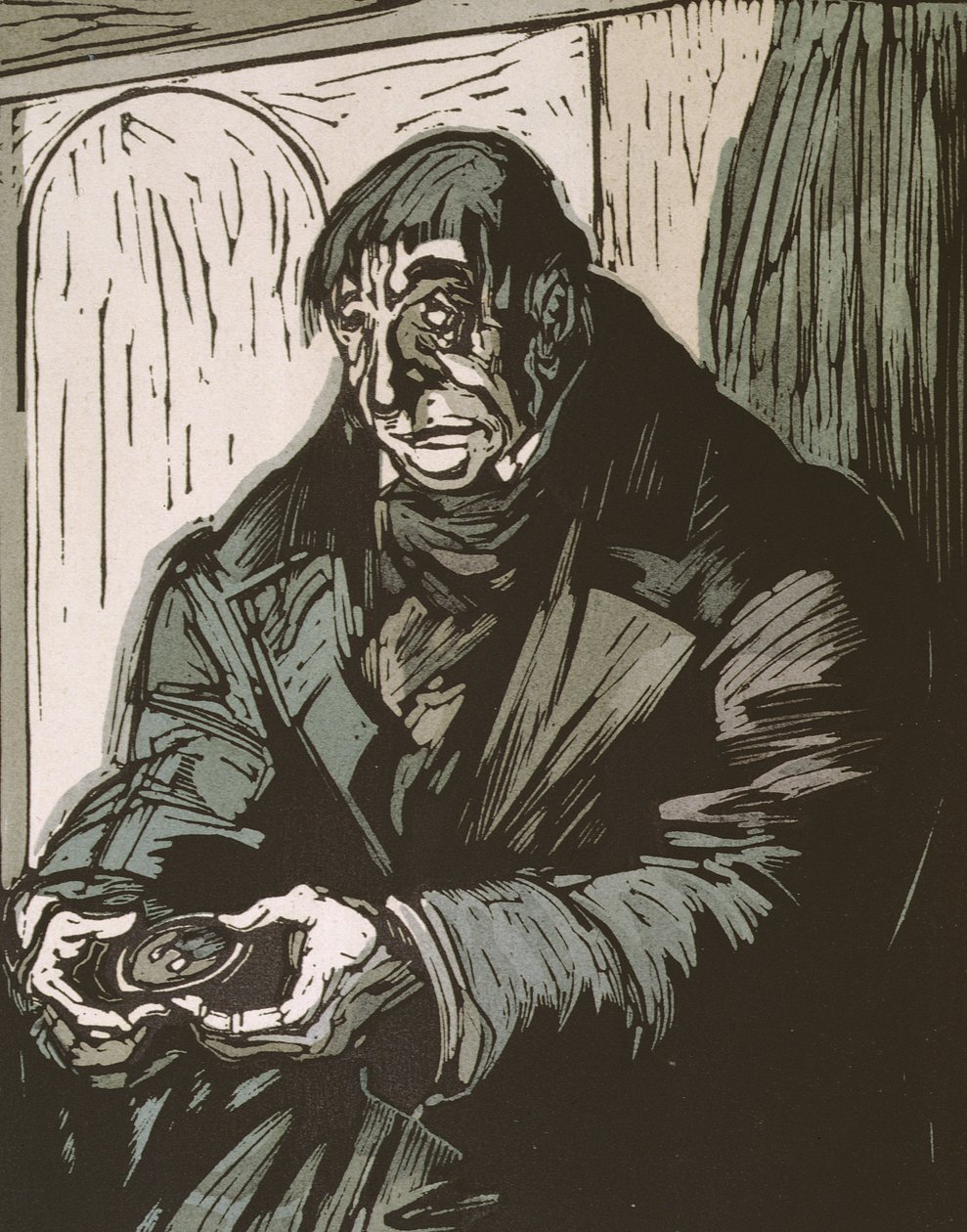 Illusztráció Honore de Balzac 1922-ben megjelent „Le Pere Goriot” című művéből alkotó: Quint
