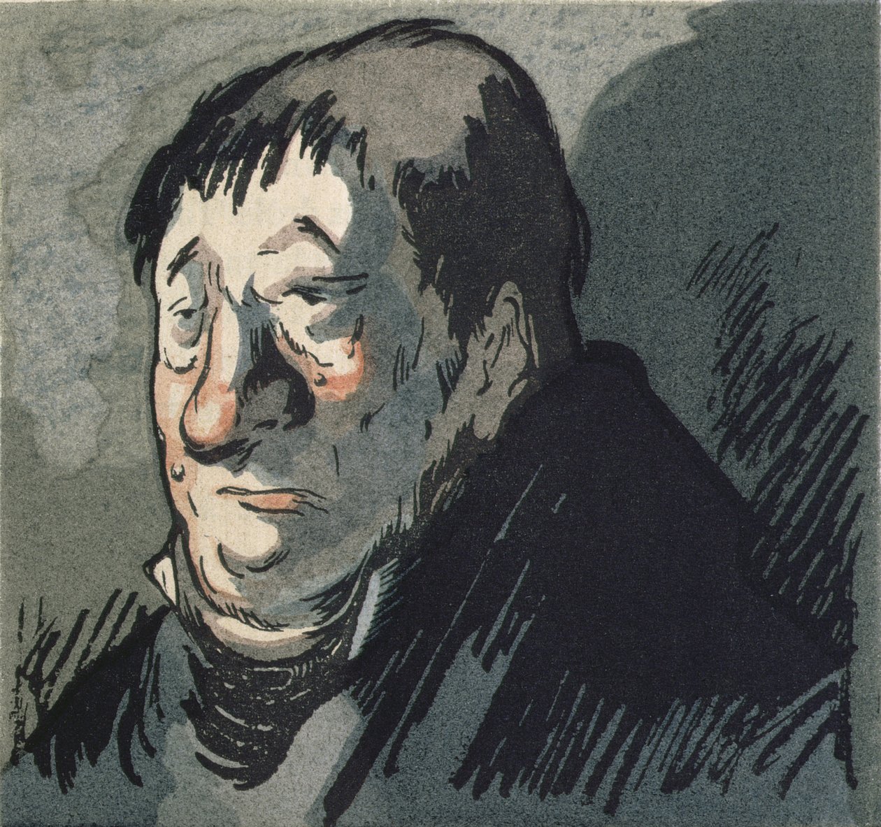 "Le Pere Goriot", illusztráció Honore de Balzac (1799-1851) regényéhez, Rene Kieffer adta ki Párizsban 1922-ben alkotó: Quint