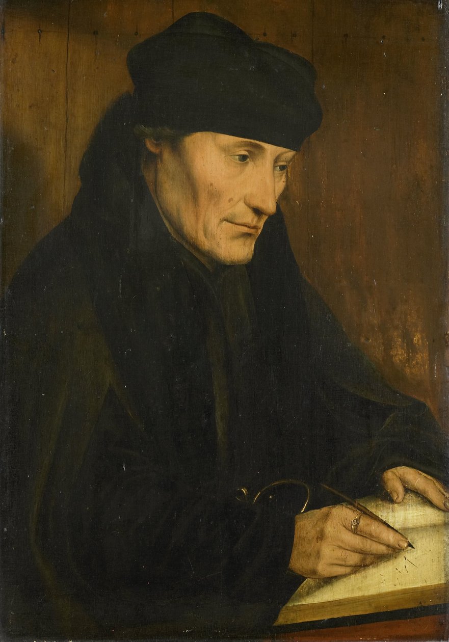 Desiderius Erasmus portréja alkotó: Quinten Massijs (I) (copy after)