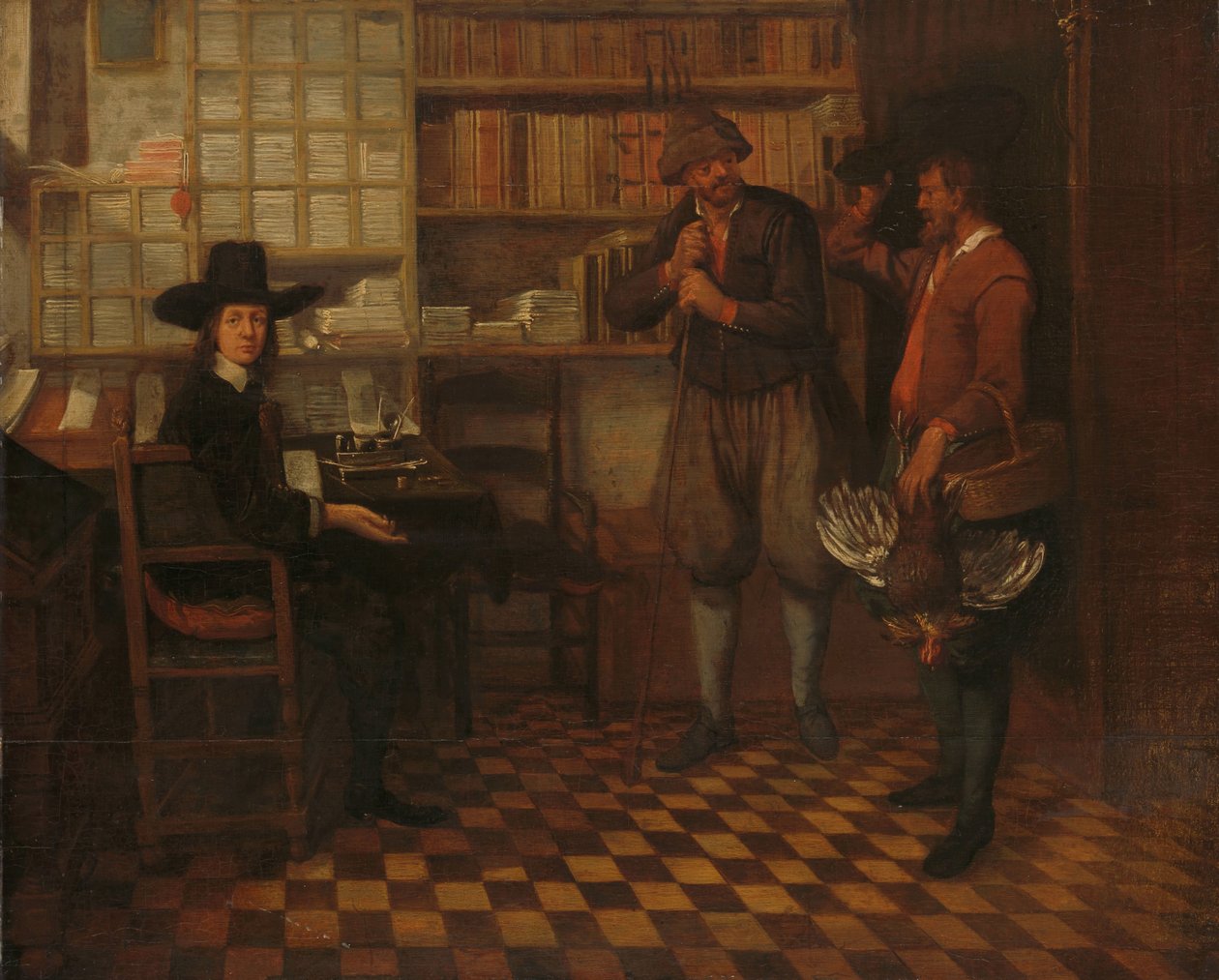 A bérlő gazda bérleti díja alkotó: Quiringh Gerritsz. van Brekelenkam (attributed to)