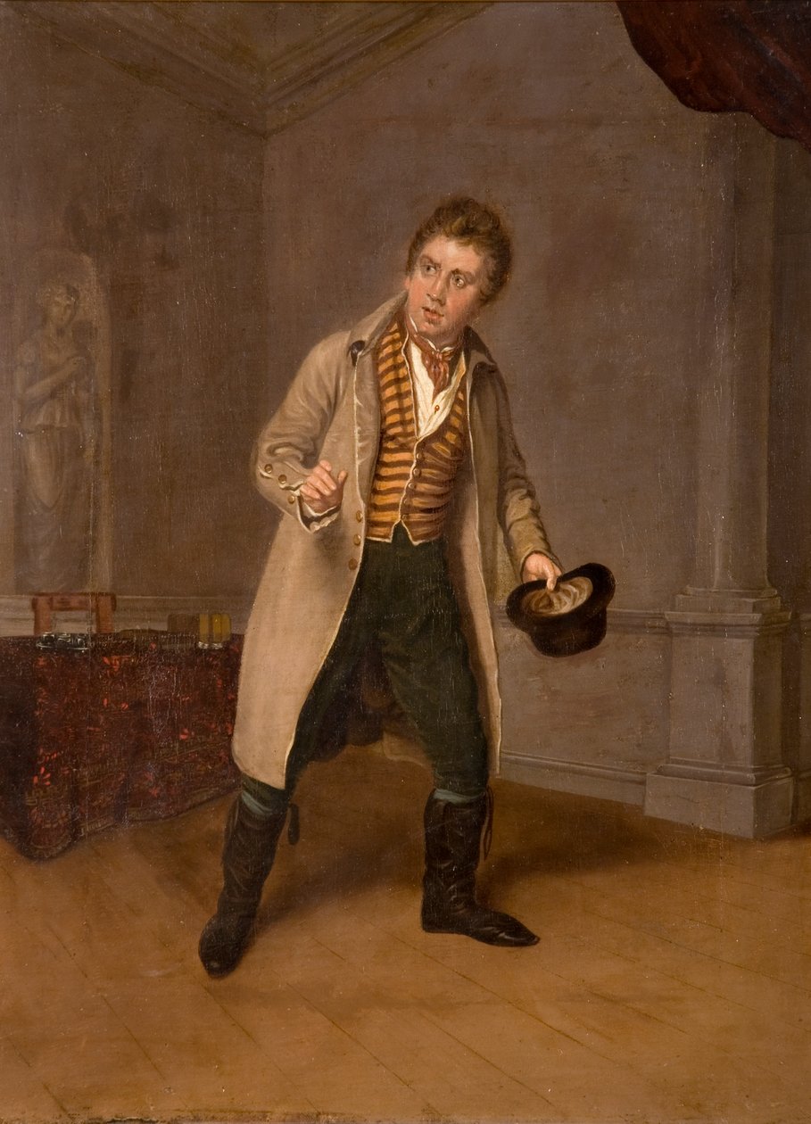 John Emery Tyke szerepében Thomas Morton „A reform iskolájában” alkotó: R. Robinson