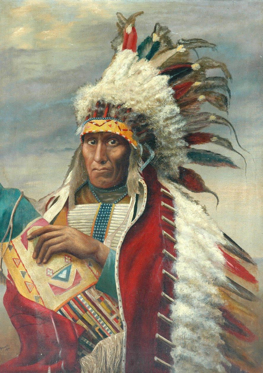 amerikai indián, 1910 alkotó: R. Russell