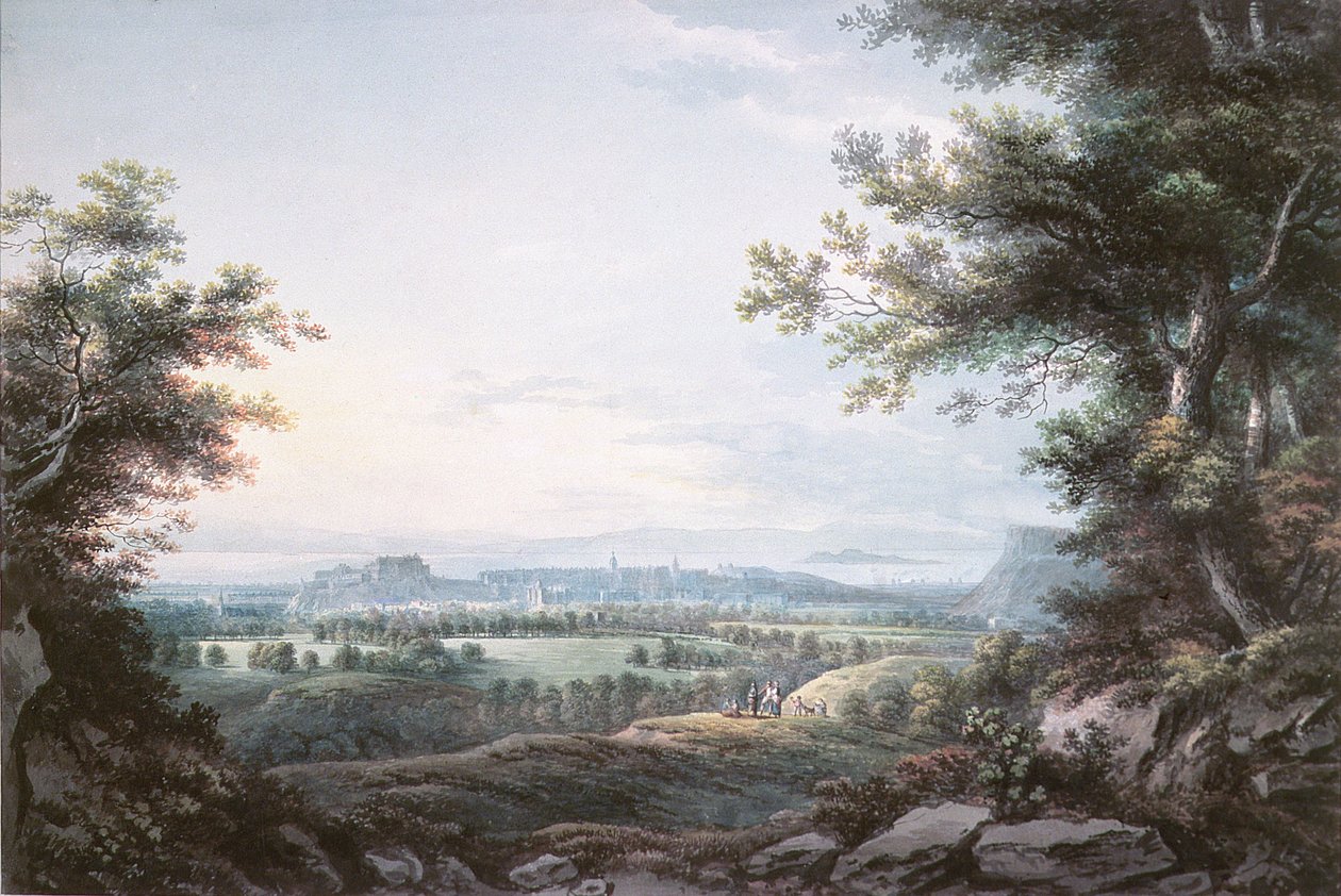 Edinburgh délről, 18. század alkotó: R. Short