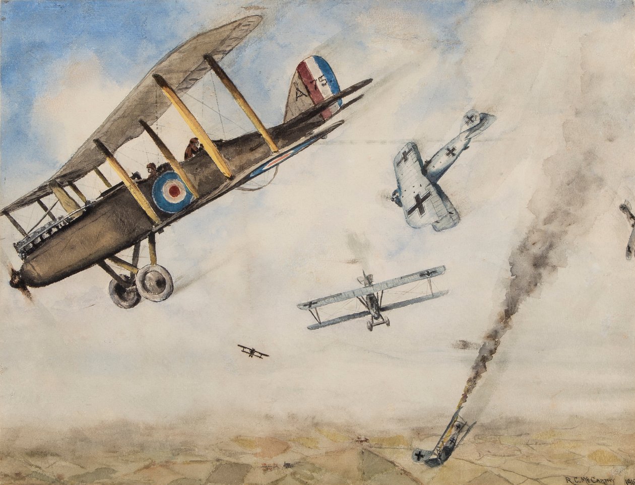 világháborús kutyaharc, 1918 alkotó: R.C. McCarthy
