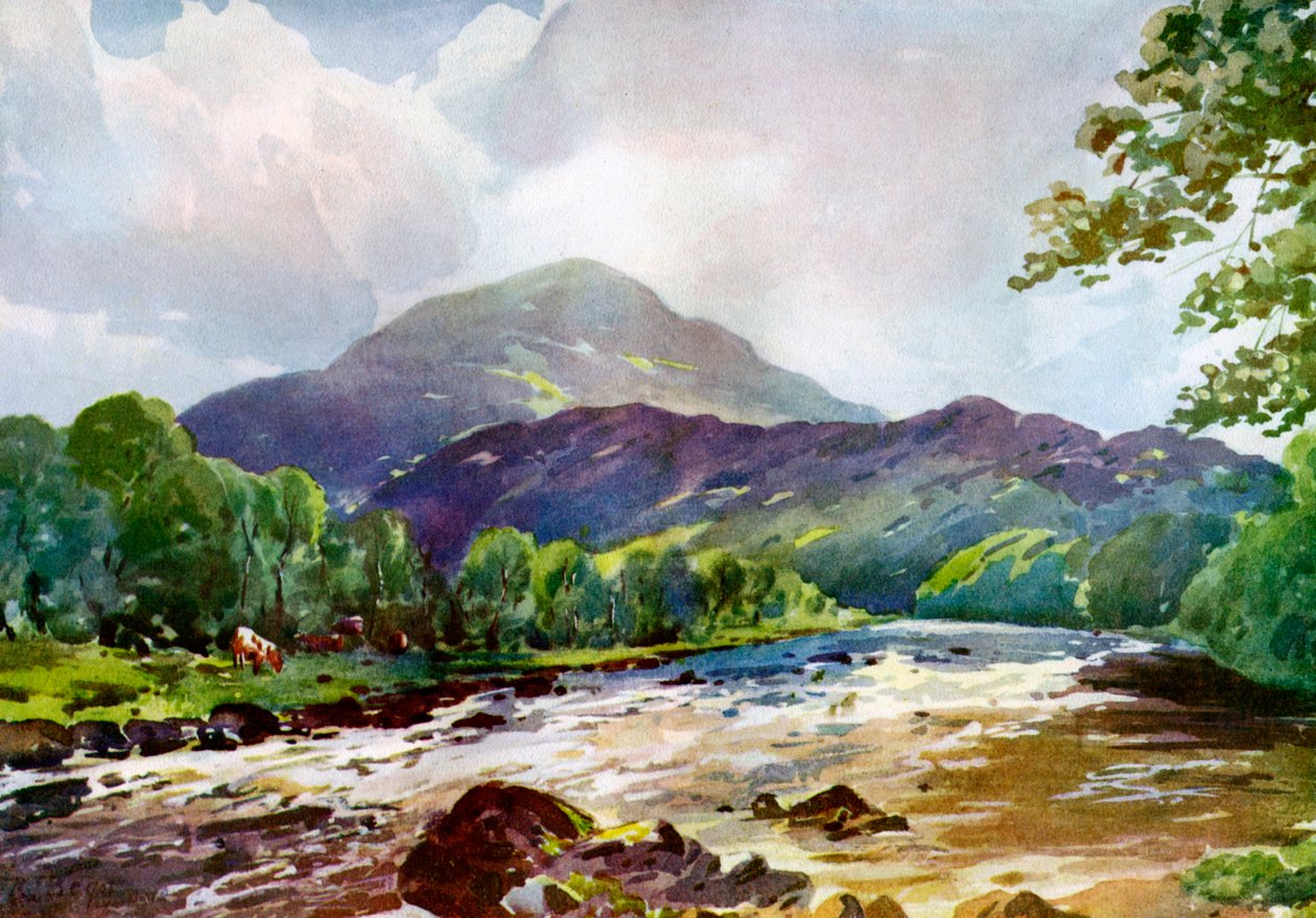 A Teith-en Callander mellett, Perthshire államban, 1924-1926 alkotó: RJ Begg