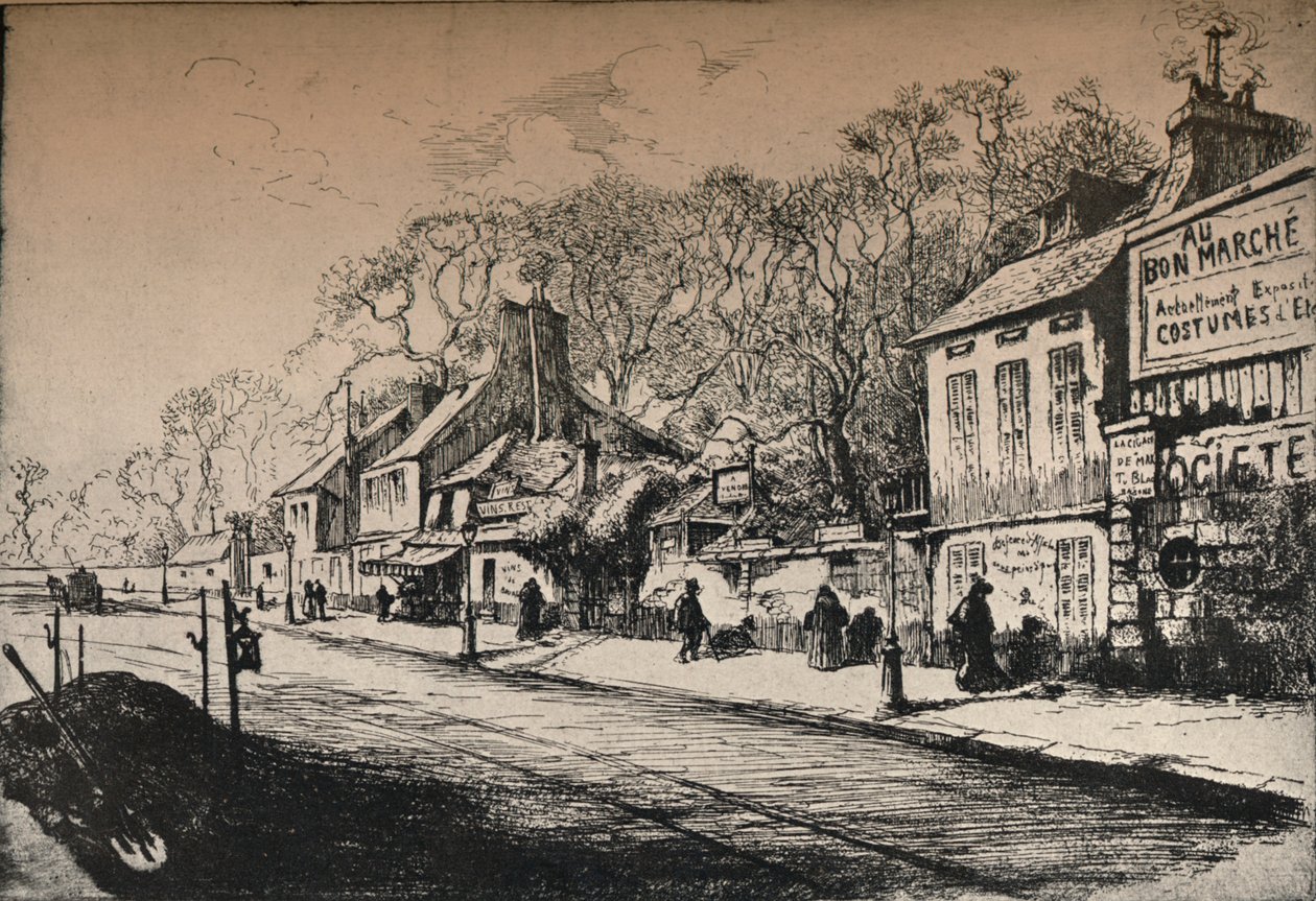 „JJ Rousseau háza, Montmartre”, 1915 alkotó: RP Grouiller