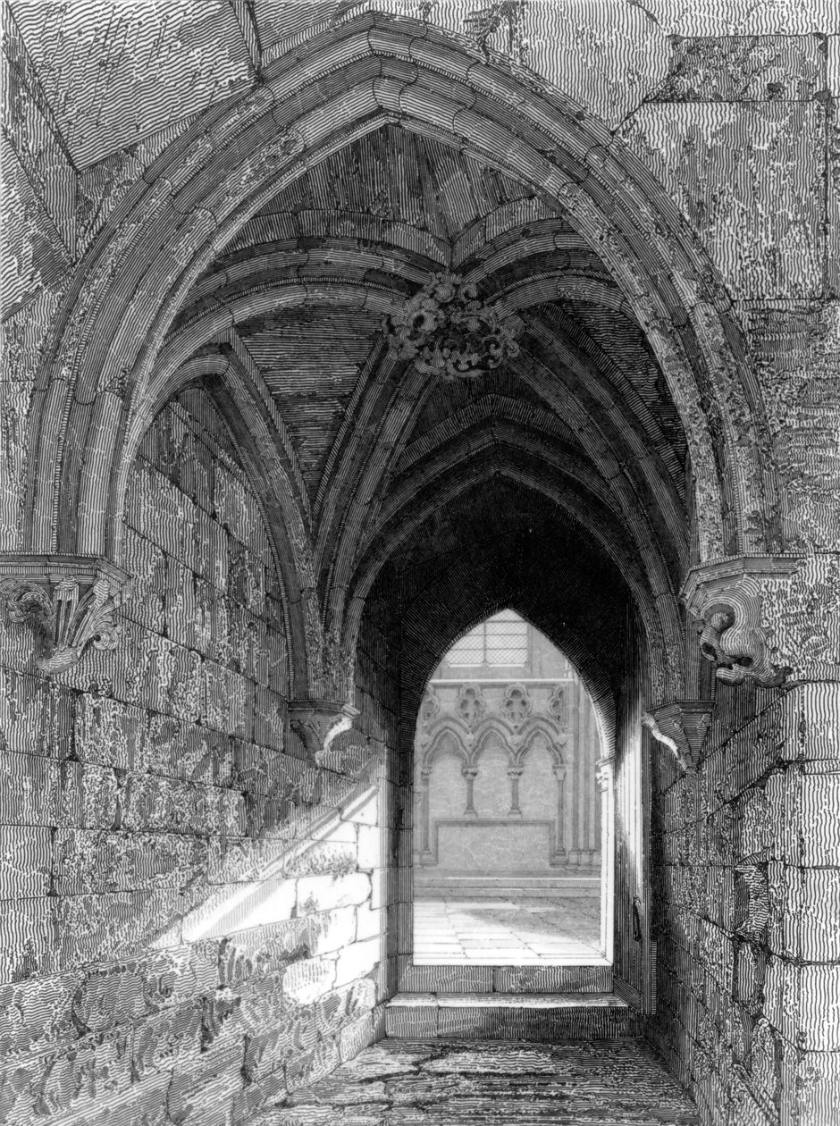 Durham katedrális North End, 1843 alkotó: R.W. Billings