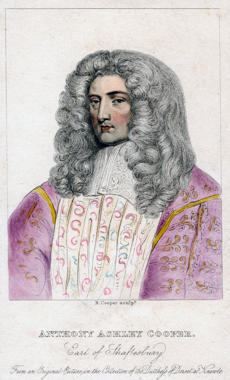 Anthony Ashley-Cooper, Shaftesbury grófja. alkotó: R. Cooper