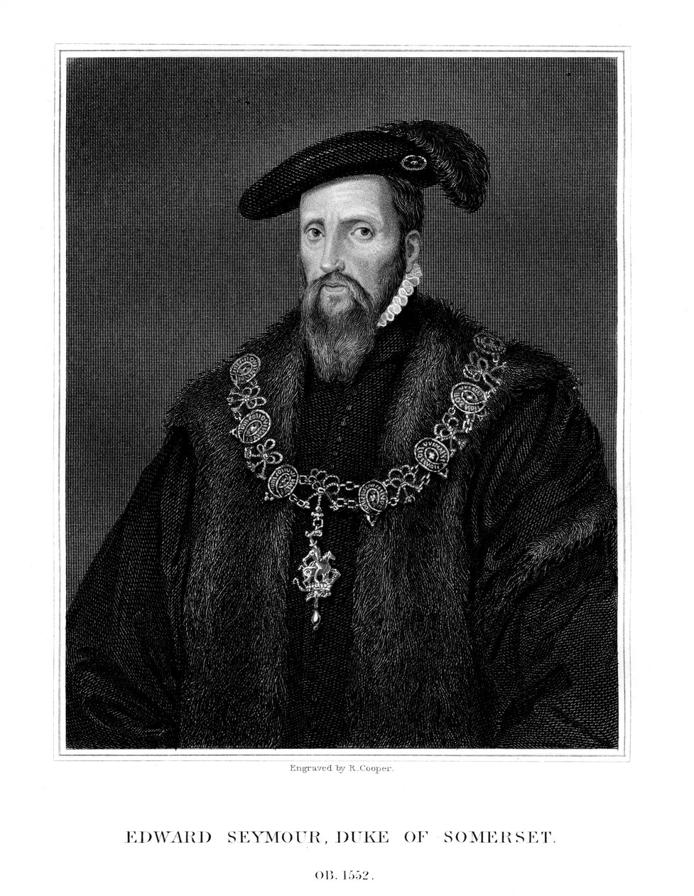 Edward Seymour, Somerset 1. hercege, Anglia Lord Protectorja, 1823. alkotó: R. Cooper