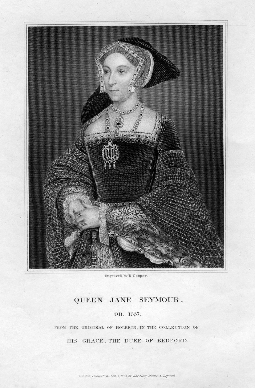 Jane Seymour, VIII. Henrik harmadik felesége és angol királynője, 1823. alkotó: R. Cooper