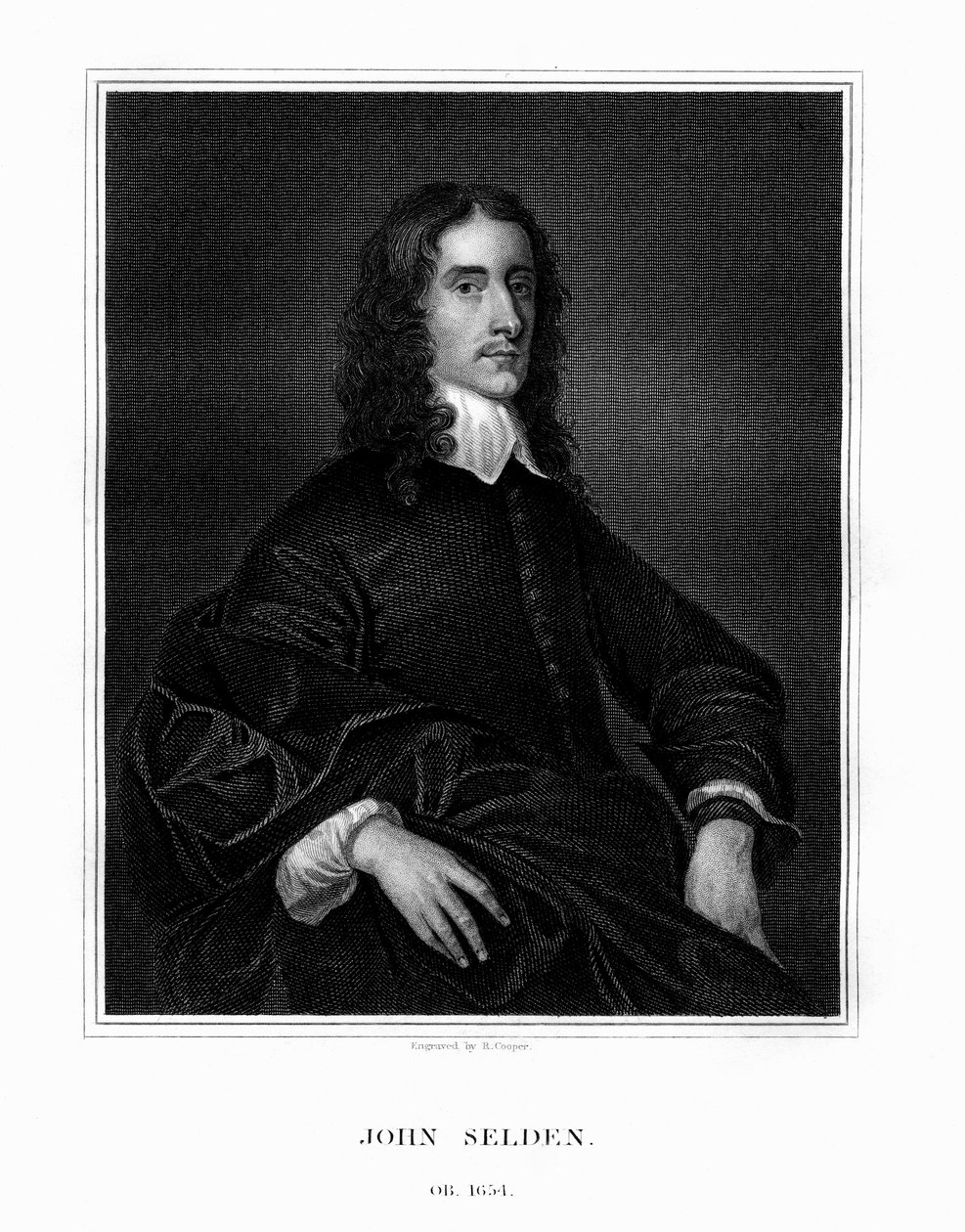 John Selden angol jogtudós, antikvárius és keletkutató, 1823. alkotó: R. Cooper