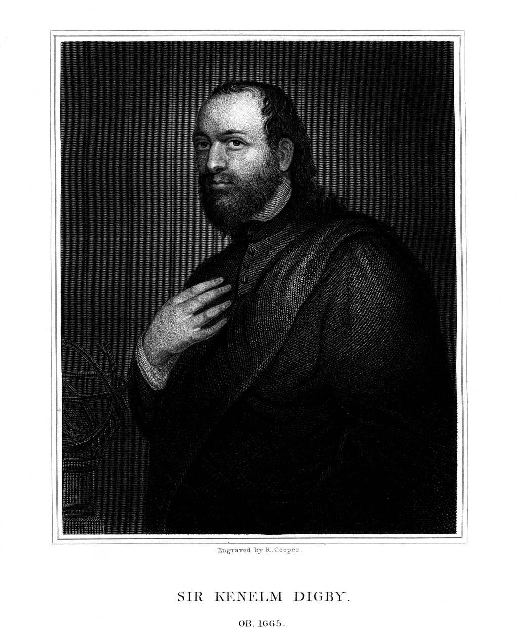 Sir Kenelm Digby, angol tudós és diplomata 1825 alkotó: R. Cooper