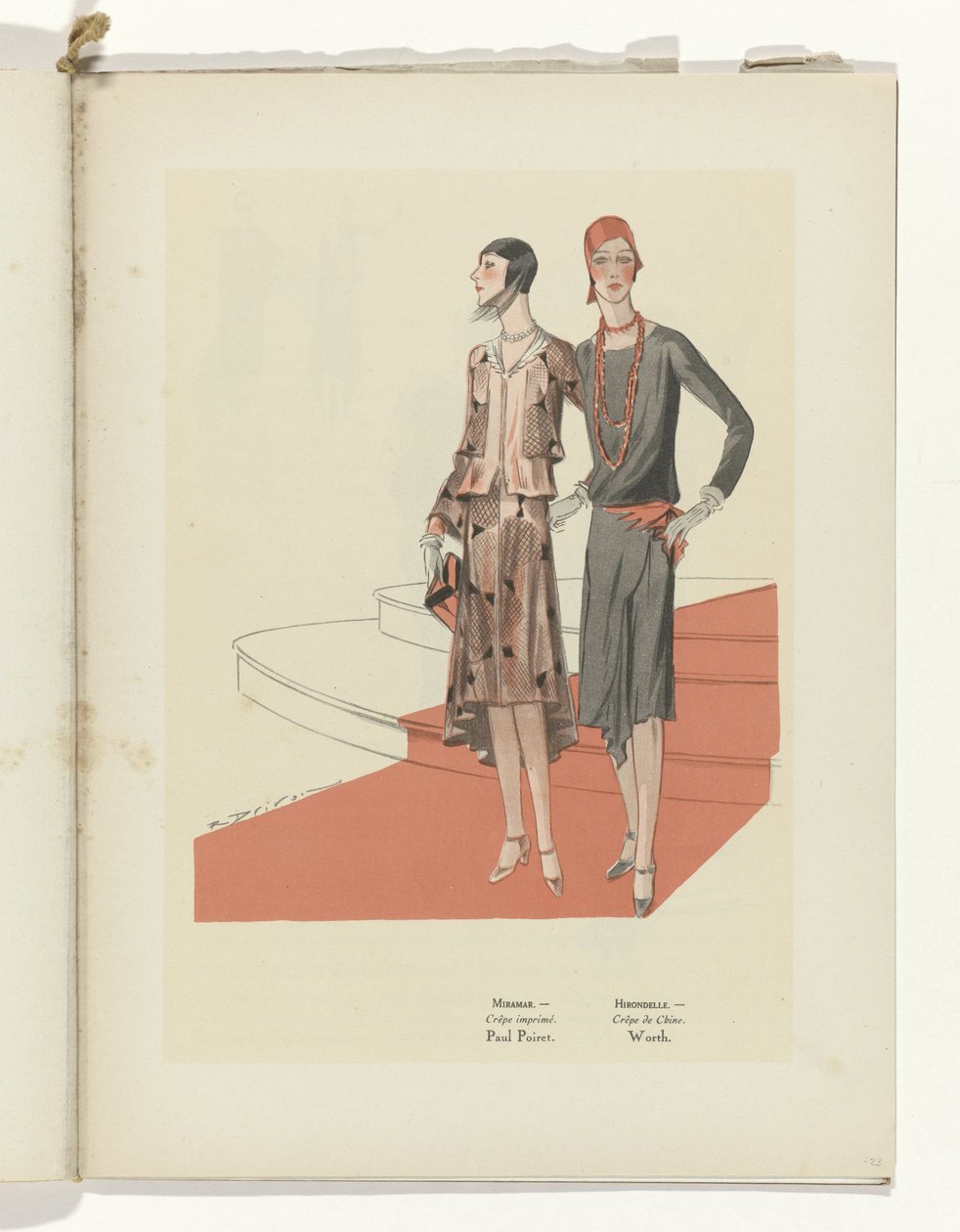 Művészet - Ízlés - Szépség, A női elegancia szórólapjai, 1929. március, 103. szám, 9. évf., p. 23 alkotó: R. Drivon