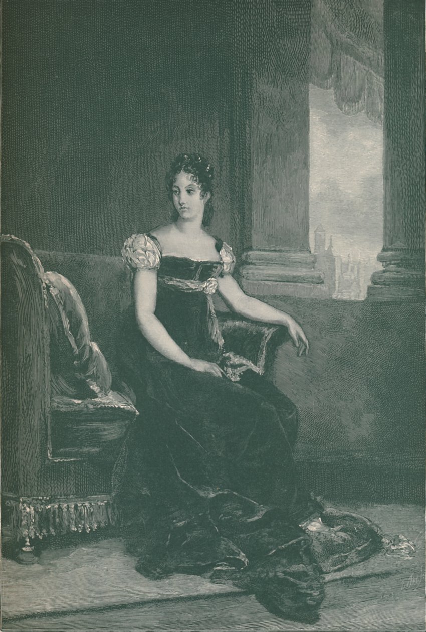 Eugénie Bernardine-Desireé Clary – Mme. Bernadotte, Svédország királynője, 1811, 1896. alkotó: R. G. Tietze