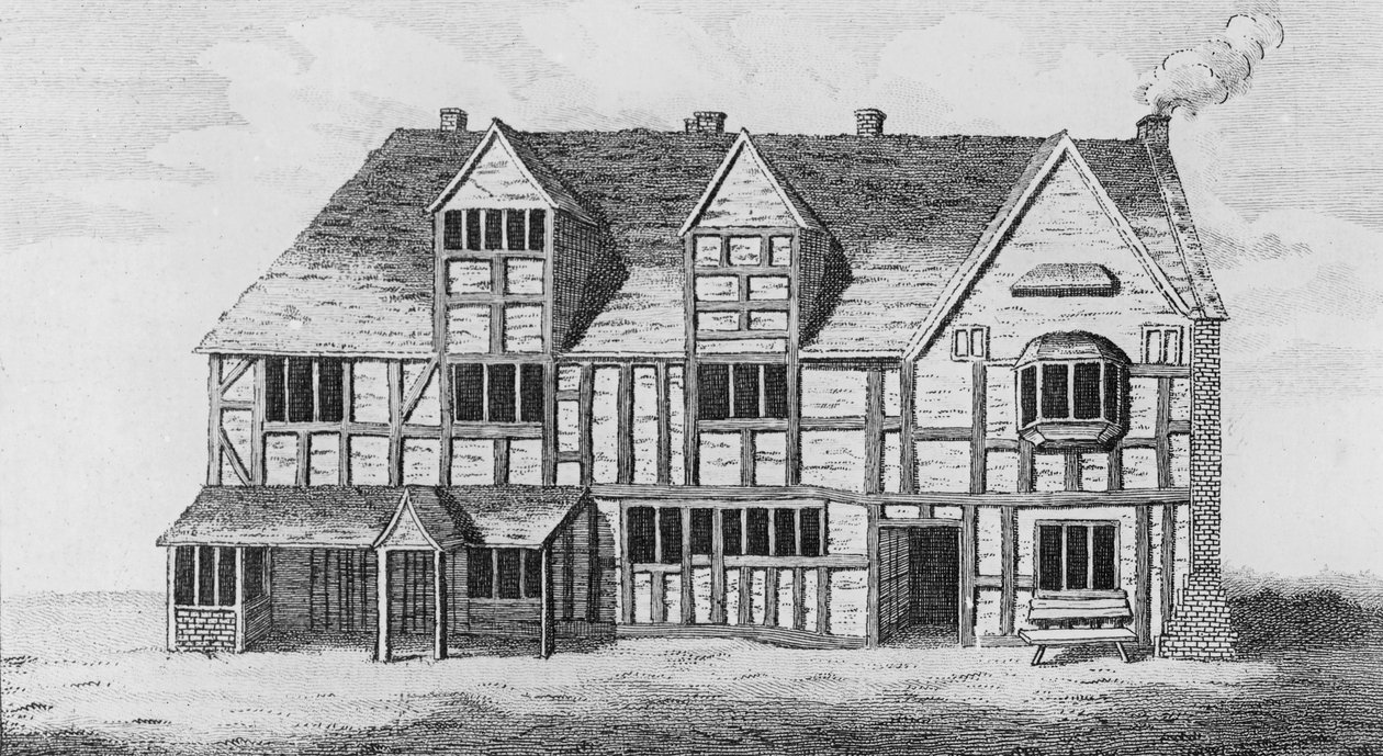 A Stratford-upon-Avon-i ház, amelyben Shakespeare született alkotó: R. Greene