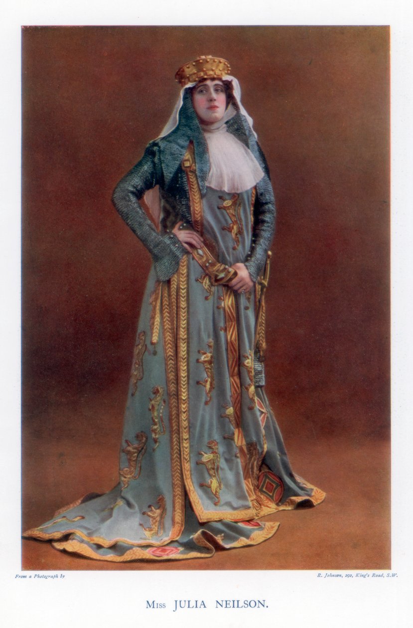 Julia Neilson angol színésznő, 1901. alkotó: R Johnson