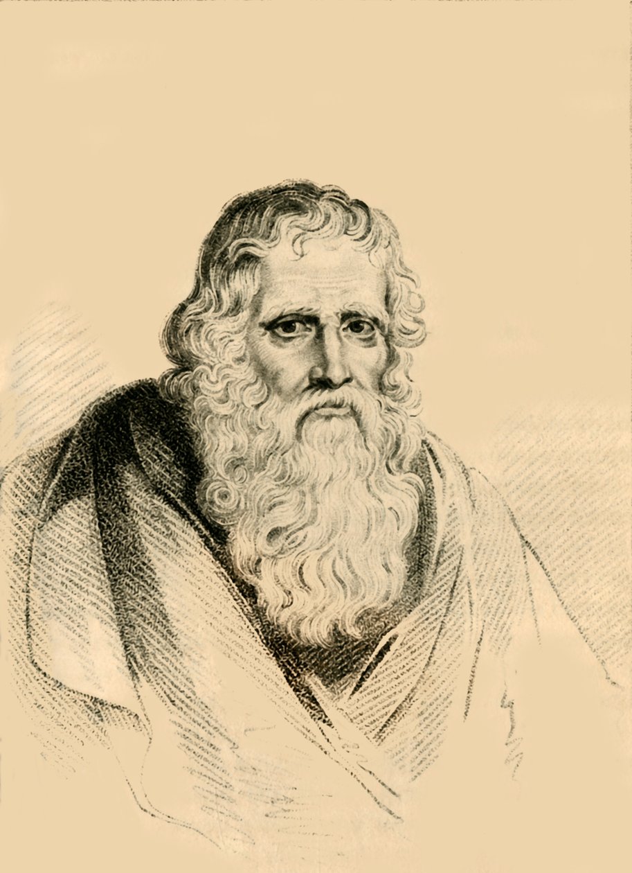Thomas Parr, aki 152 éves korában halt meg, 1821-ben. alkotó: R. Page