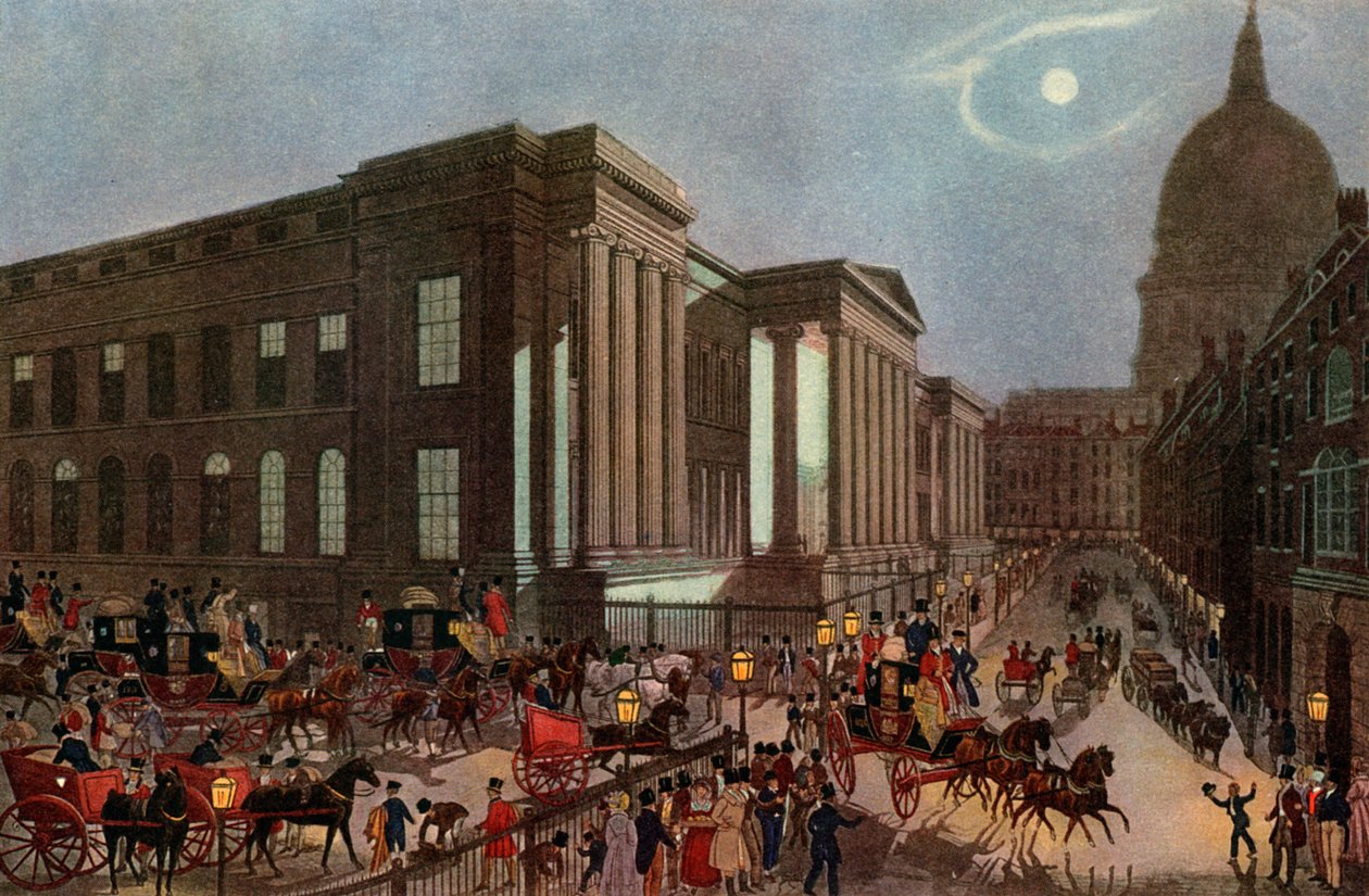 A Royal Mails a londoni általános postától indul, 1830 1927. alkotó: R. Reeves