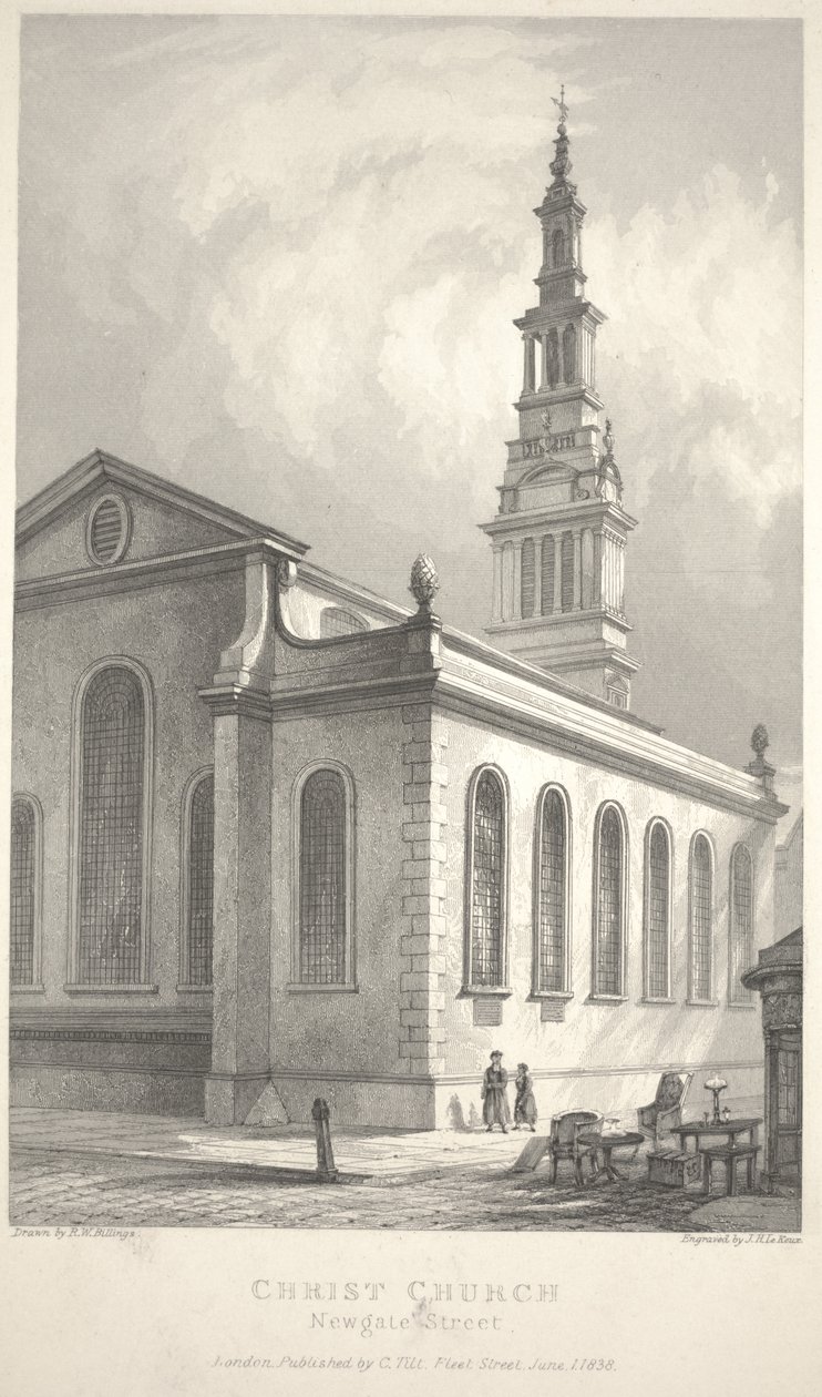 Christ Church, Newgate Street alkotó: R. W. Billings