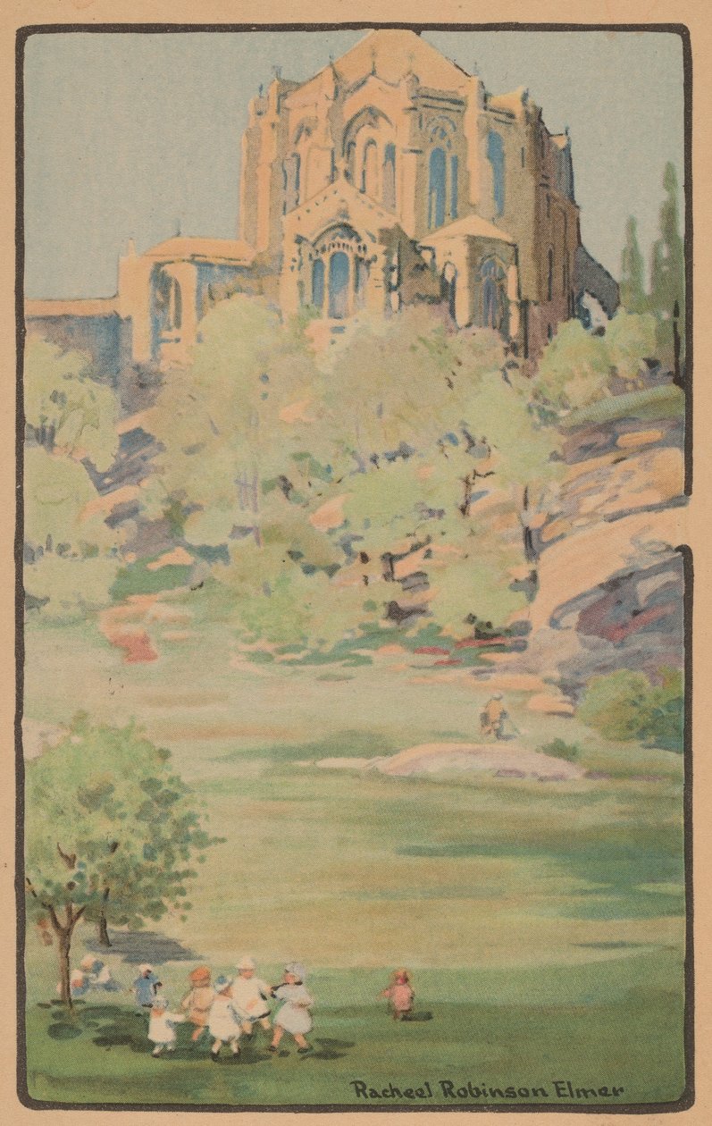 Isteni Szent János-székesegyház a Morningside Parkból, 1914. alkotó: Rachael Robinson Elmer