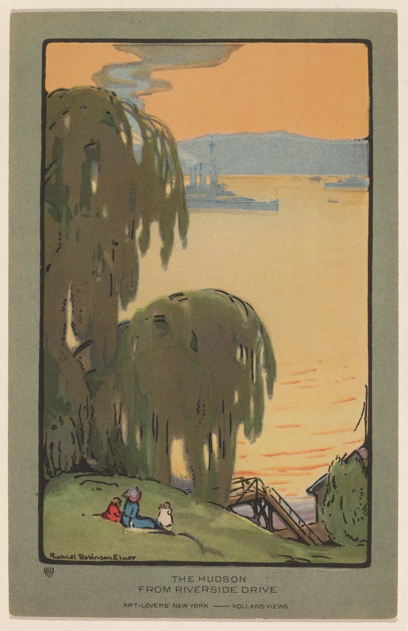 A Hudson a Riverside Drive-ról alkotó: Rachael Robinson Elmer