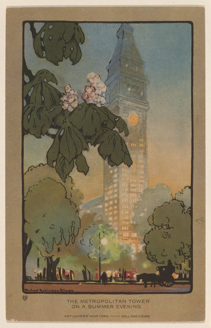 A Metropolitan Tower egy nyári estén alkotó: Rachael Robinson Elmer
