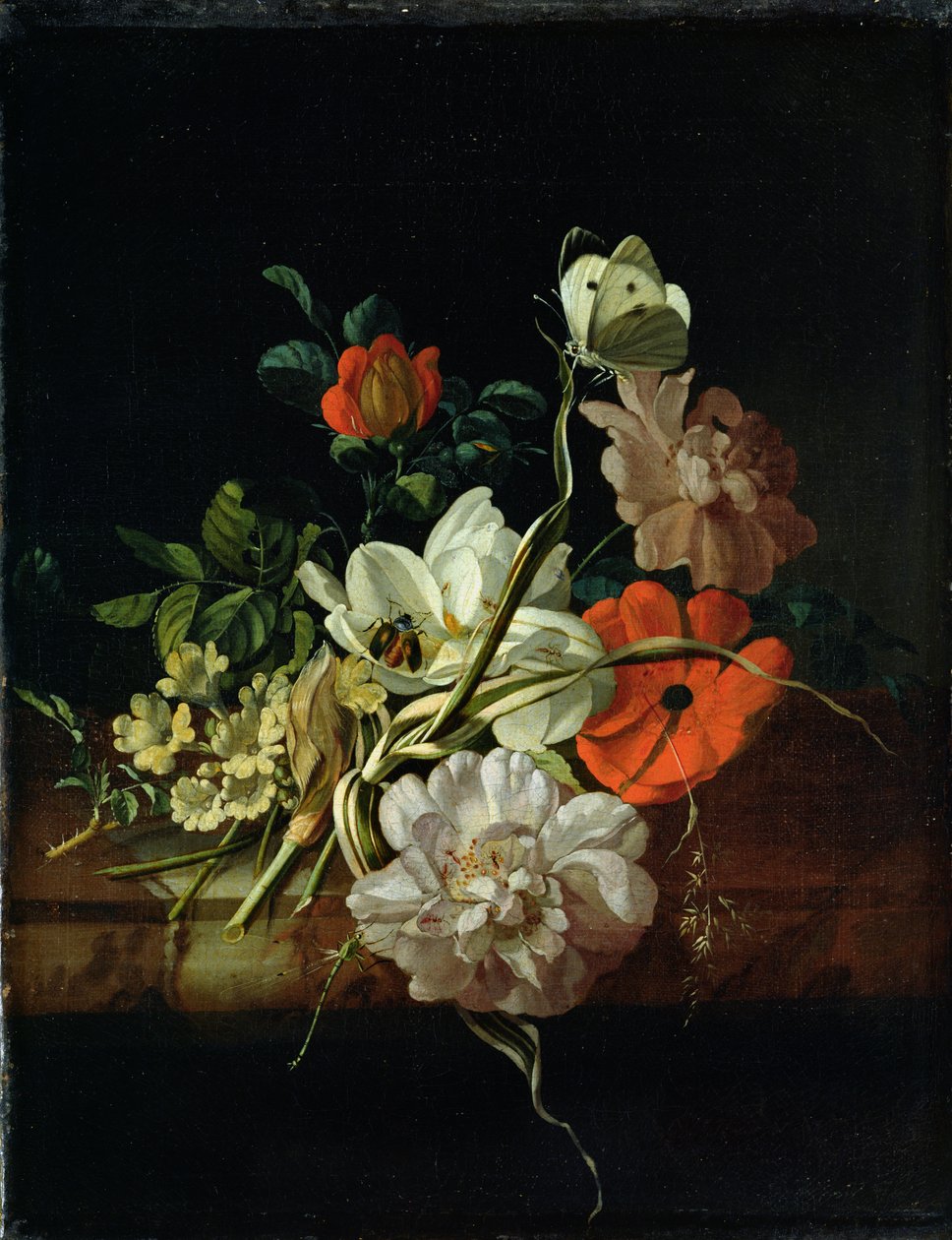 Csendélet virágokkal alkotó: Rachel Ruysch