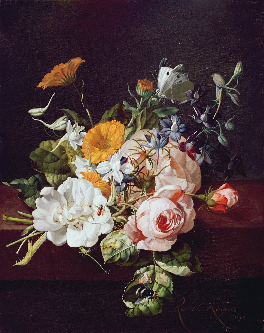 Virágváza, 1695 alkotó: Rachel Ruysch