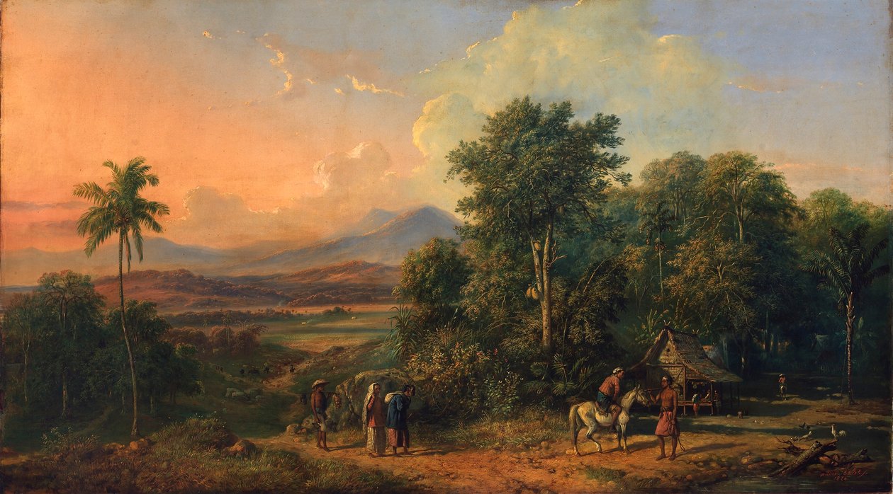 Erdei és őshonos ház alkotó: Raden Saleh