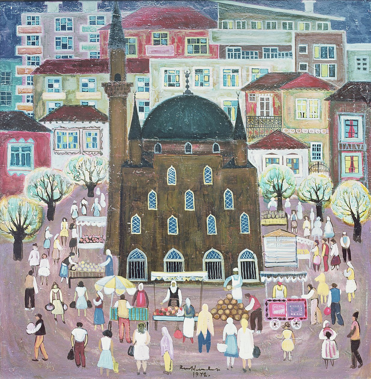 Mecset Razgradban, 1972 alkotó: Radi Nedelchev
