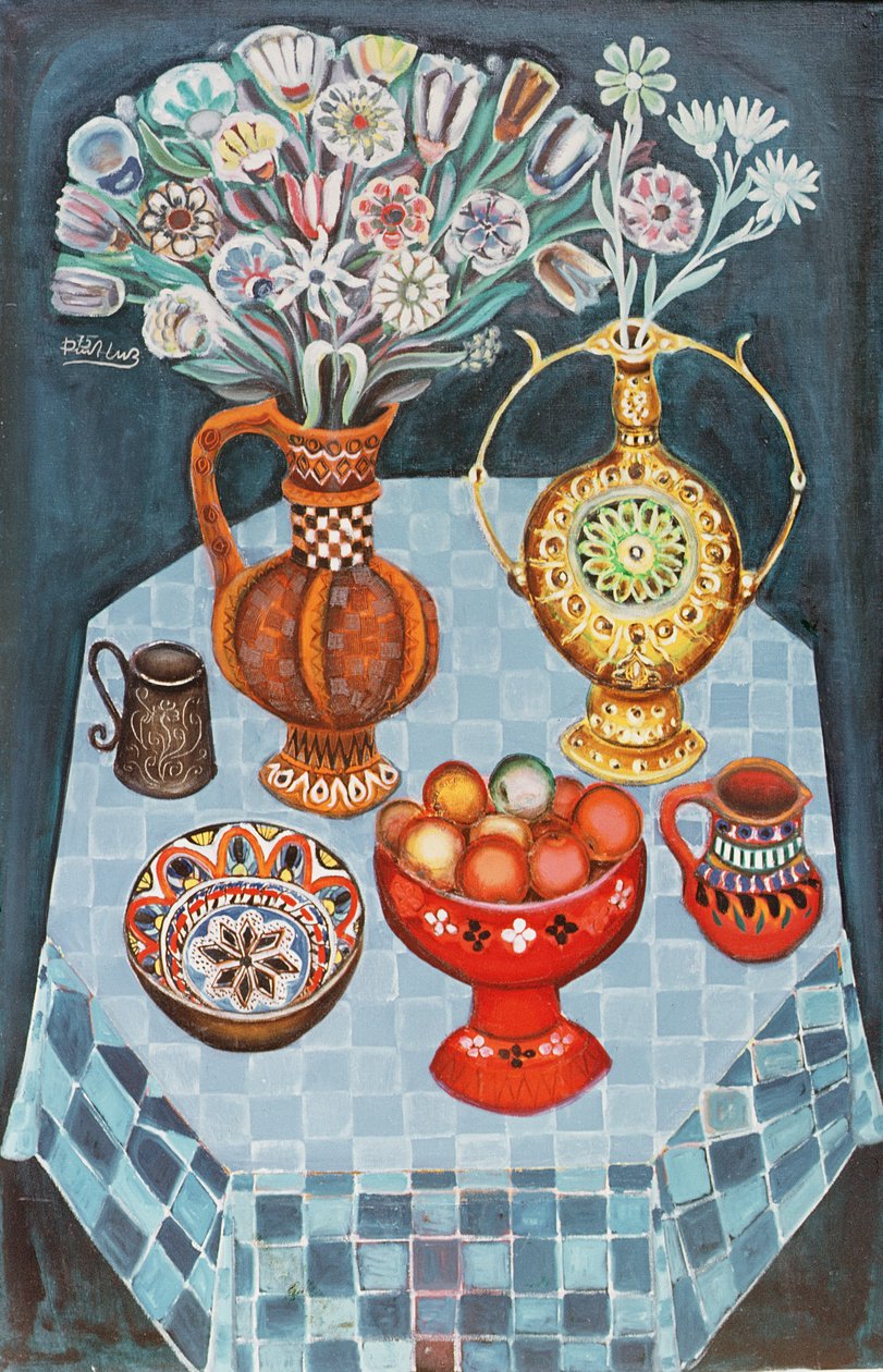 Csendélet vörös almával, 1967 alkotó: Radi Nedelchev