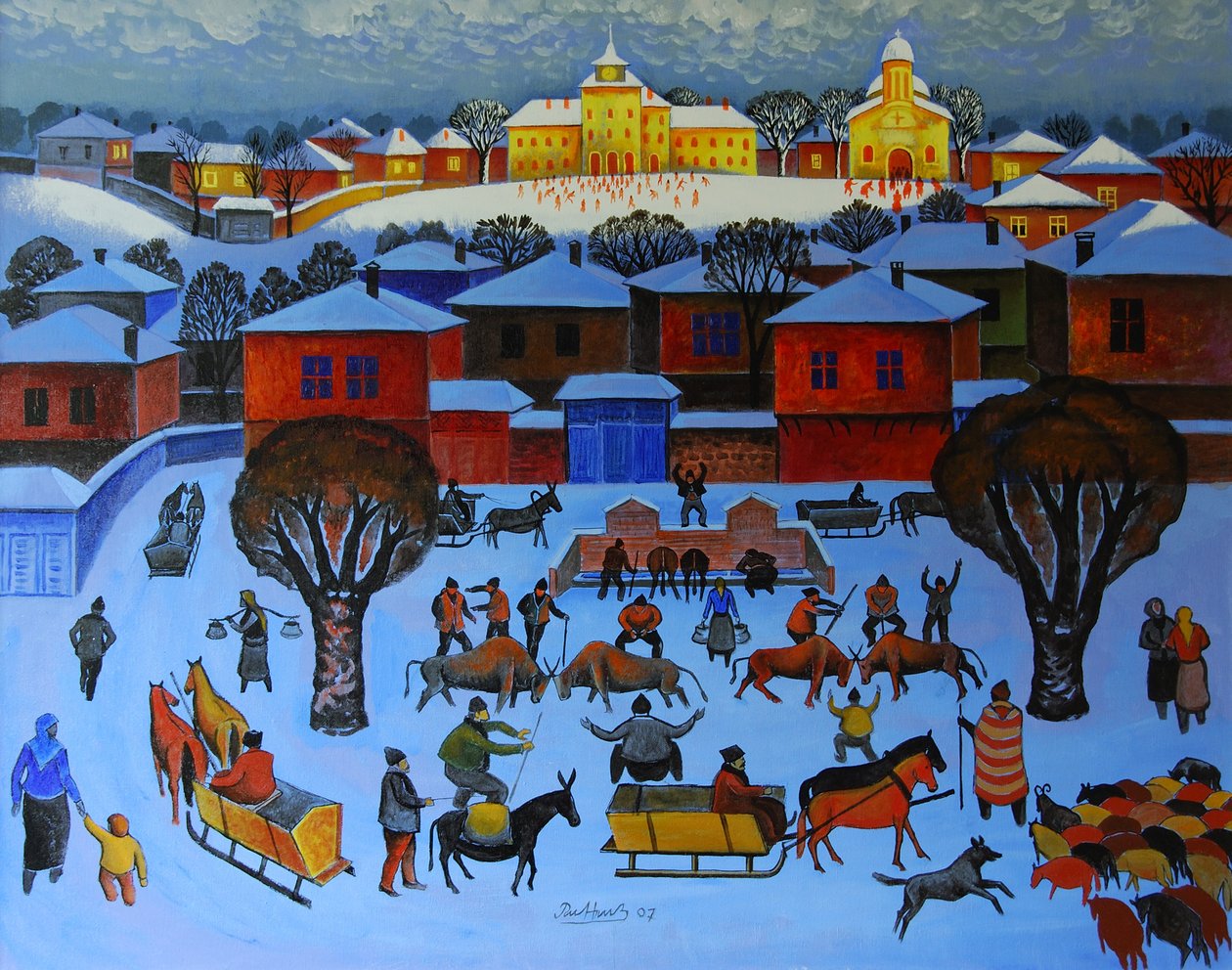 Kora reggel, 2006 (olaj, vászon) alkotó: Radi Nedelchev