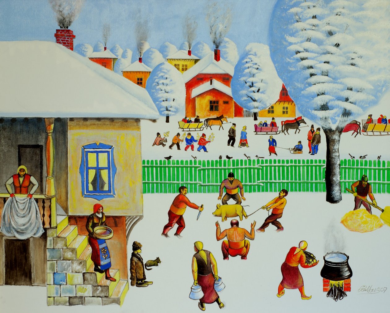 Karácsonyfán, 2006 (olaj, vászon) alkotó: Radi Nedelchev