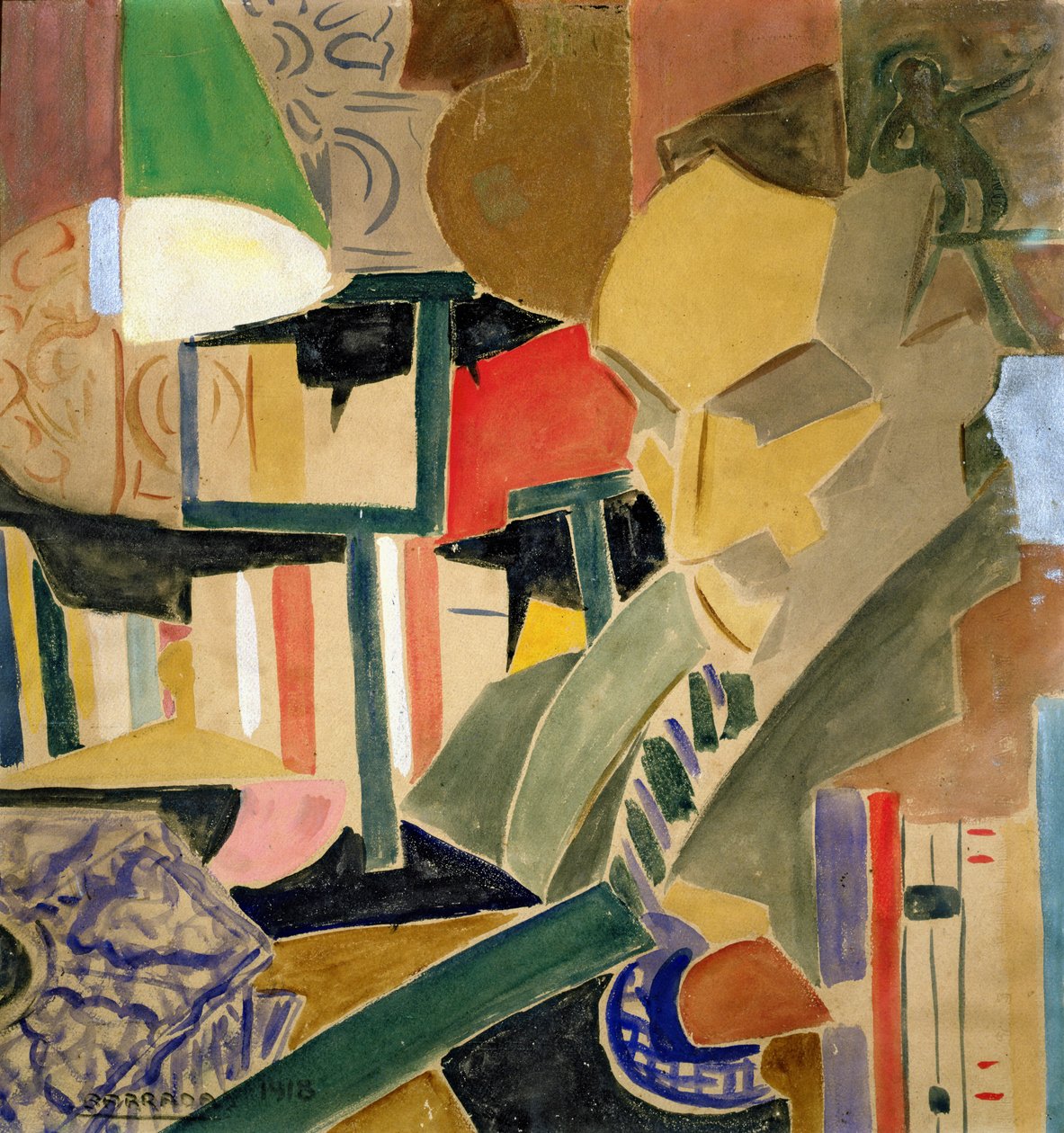 Joan Salvat-Papasseit (1894-1924) portréja 1918 alkotó: Rafael Perez Barradas