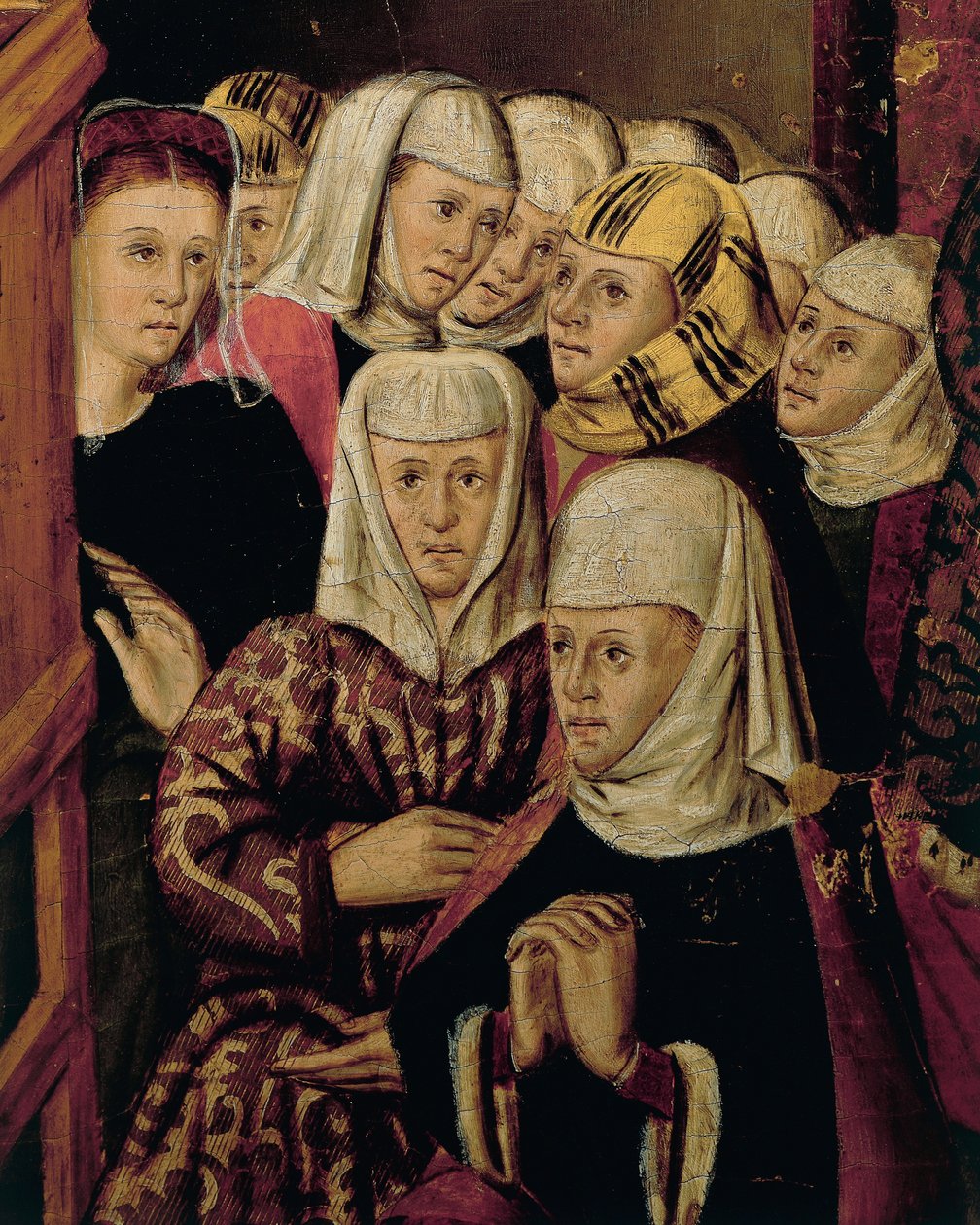 Prédikáció, részlet a San Bernardino-oltárból, Joan Figuera és Tomas Rafael (aktív a 16. század második felében), tempera táblán, 399x253 cm. Részlet. alkotó: Rafael & Figuera Joan (active c.1454 1477) Tomas