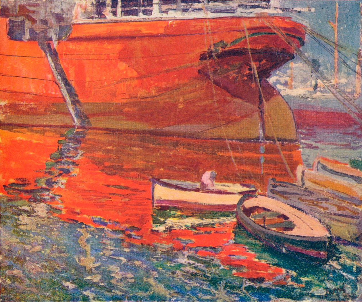 A Vörös Hajó, Barcelona, 1915 alkotó: Rafael Forns y Romans