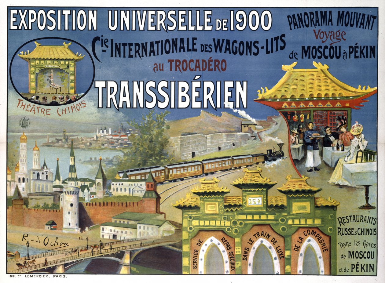 Egyetemes kiállítás 1900. Compagnie Internationale des Wagons-Lits, 1900. alkotó: Rafael de Ochoa y Madrazo