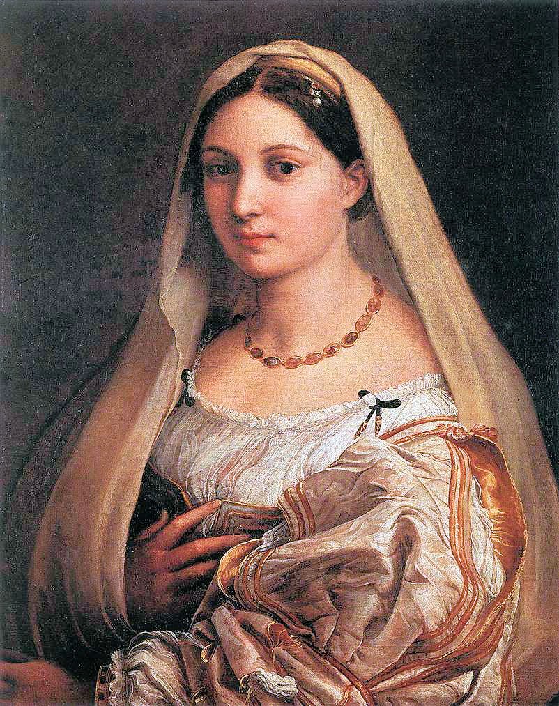 Fátyolos nő alkotó: Raffaello Sanzio Raphael