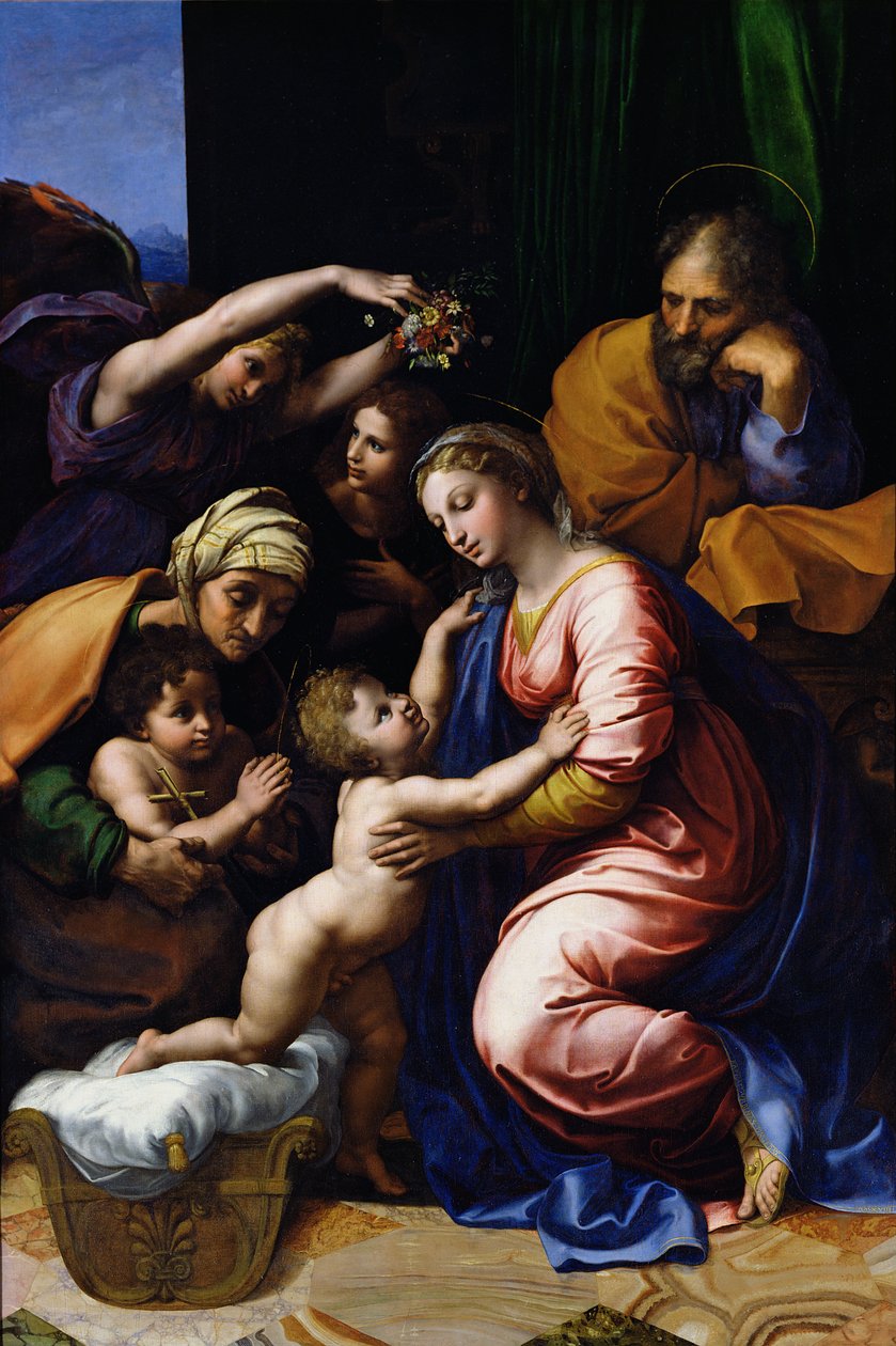 Szent Család (I. Francois Grande Famille néven ismert), 1518 alkotó: Raffaello Sanzio Raphael