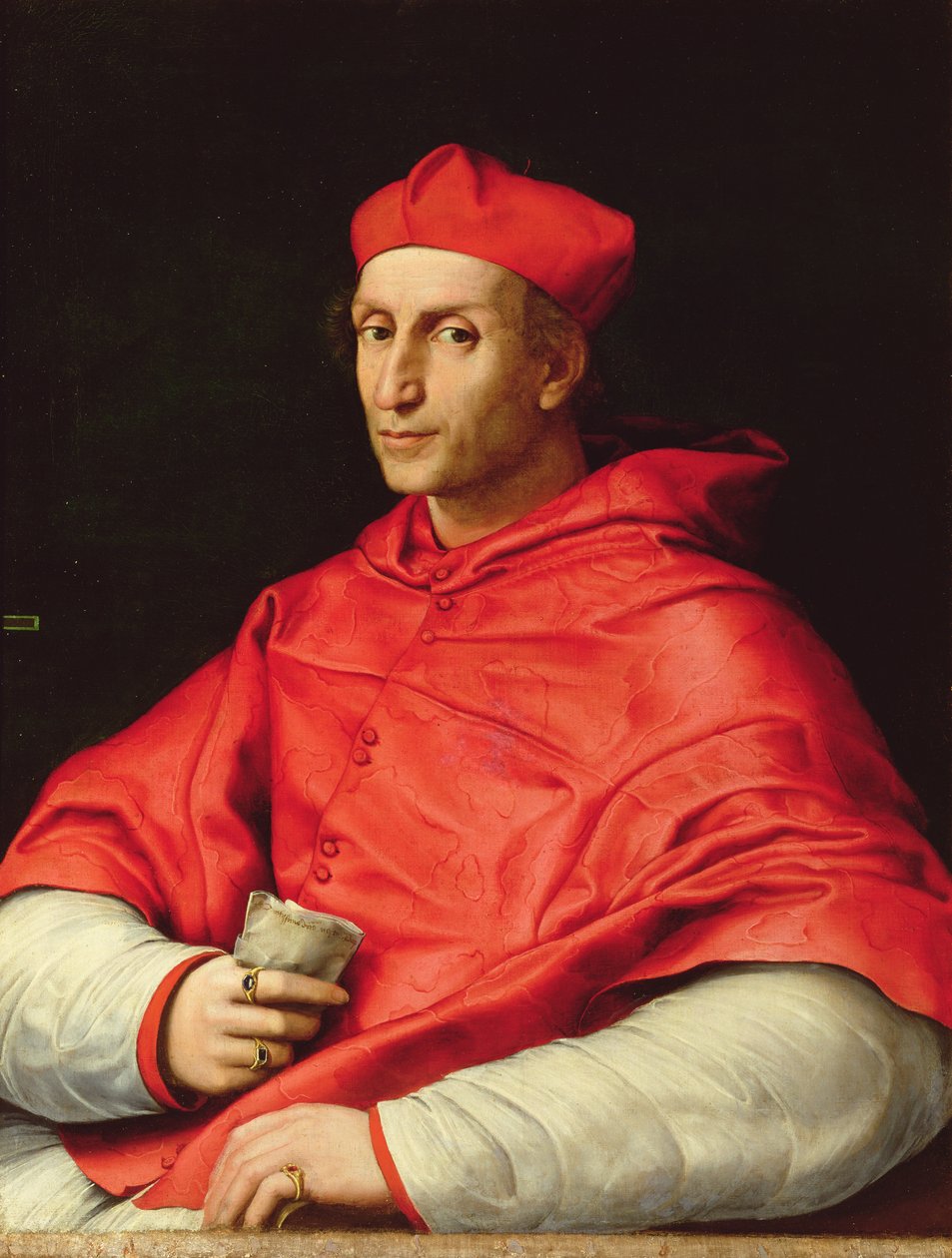 Dovizzi bibbienai bíboros (1470-1520) portréja alkotó: Raffaello Sanzio Raphael