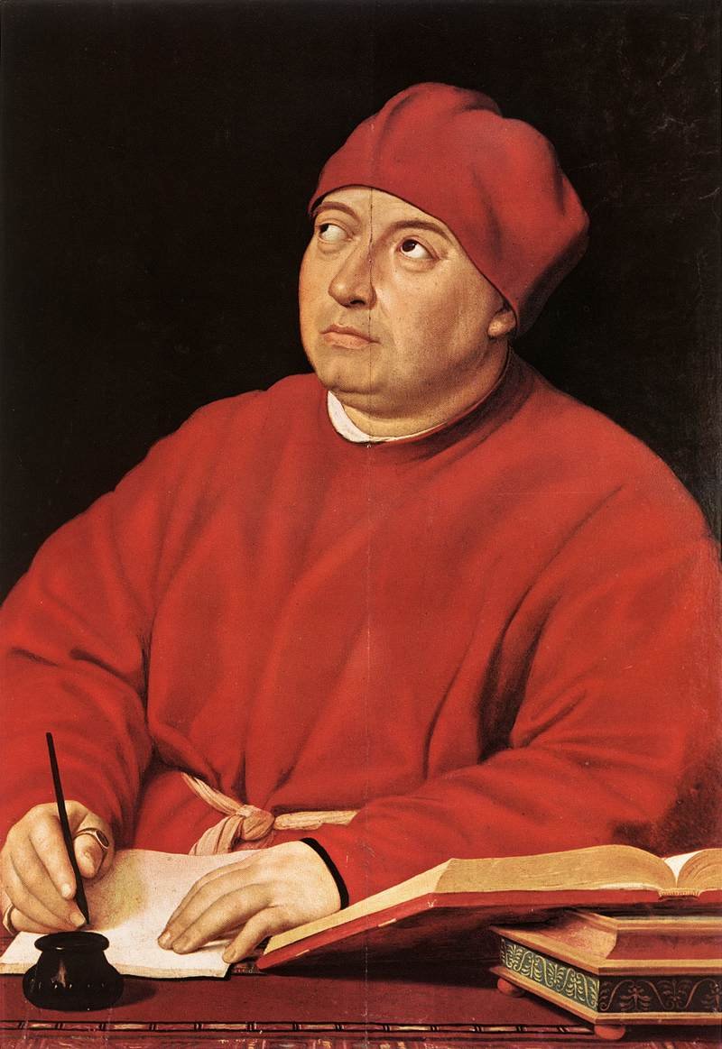 Tommaso Inghirami arcképe alkotó: Raffaello Sanzio Raphael